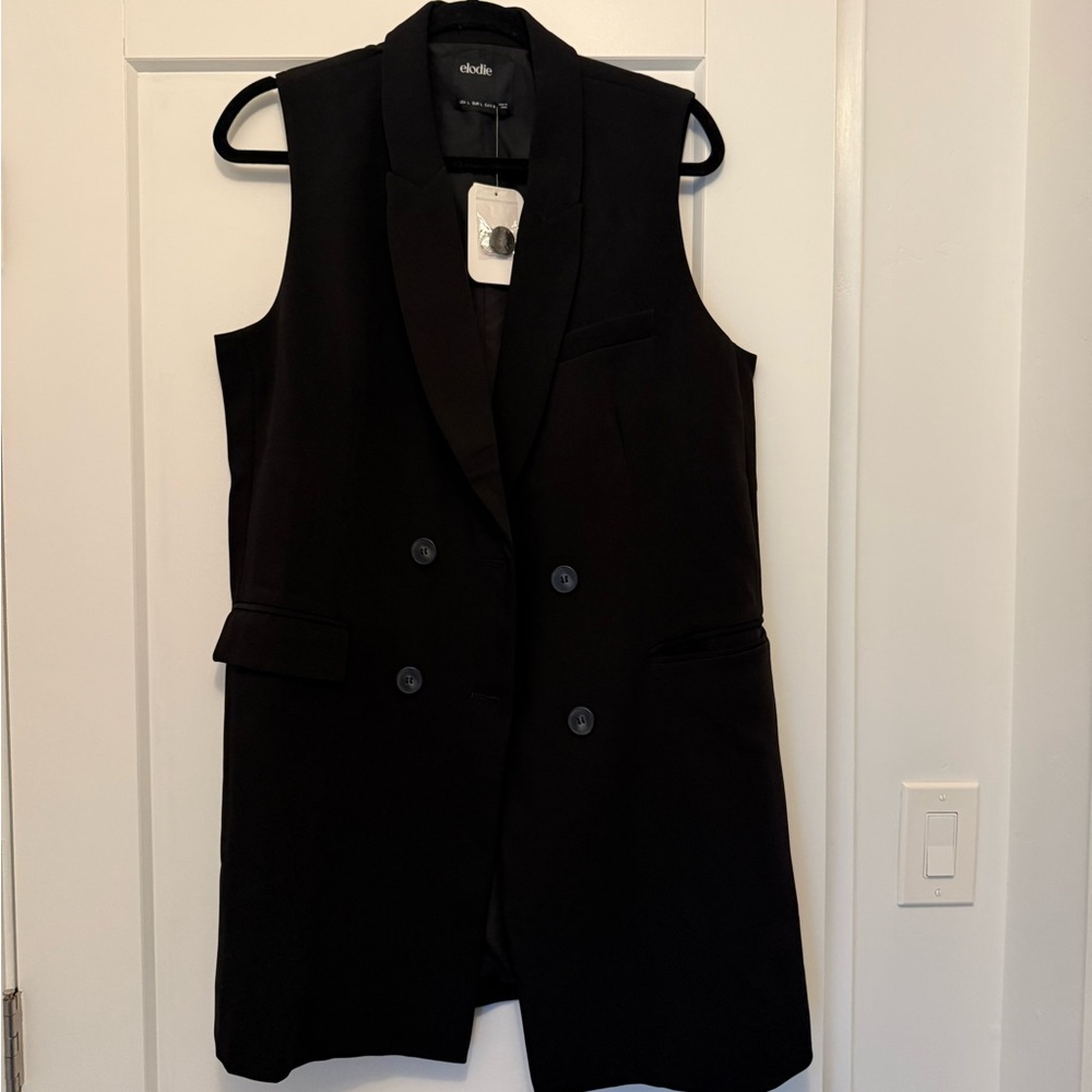 Elodie Black Vest